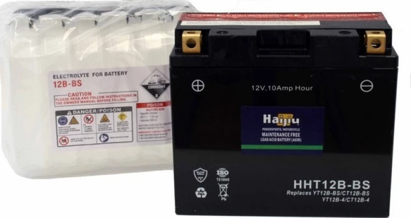 Μπαταρία Μοτοσυκλέτας Haijiu Ht12B-Bs 12V 10Ah