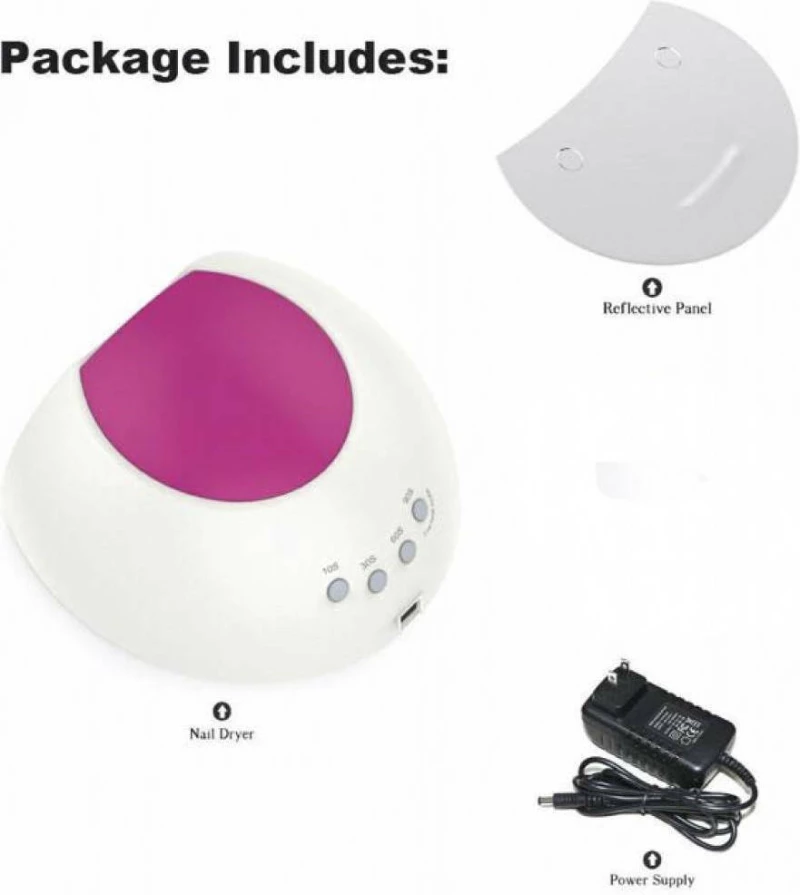 SUNUV Φουρνάκι Νυχιών Sun 2C Φούξια UV/LED 48W