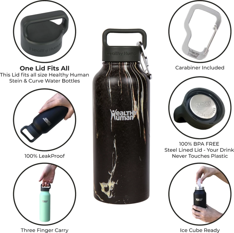 Healthy Human Stein Bottle Olive 0.62lt