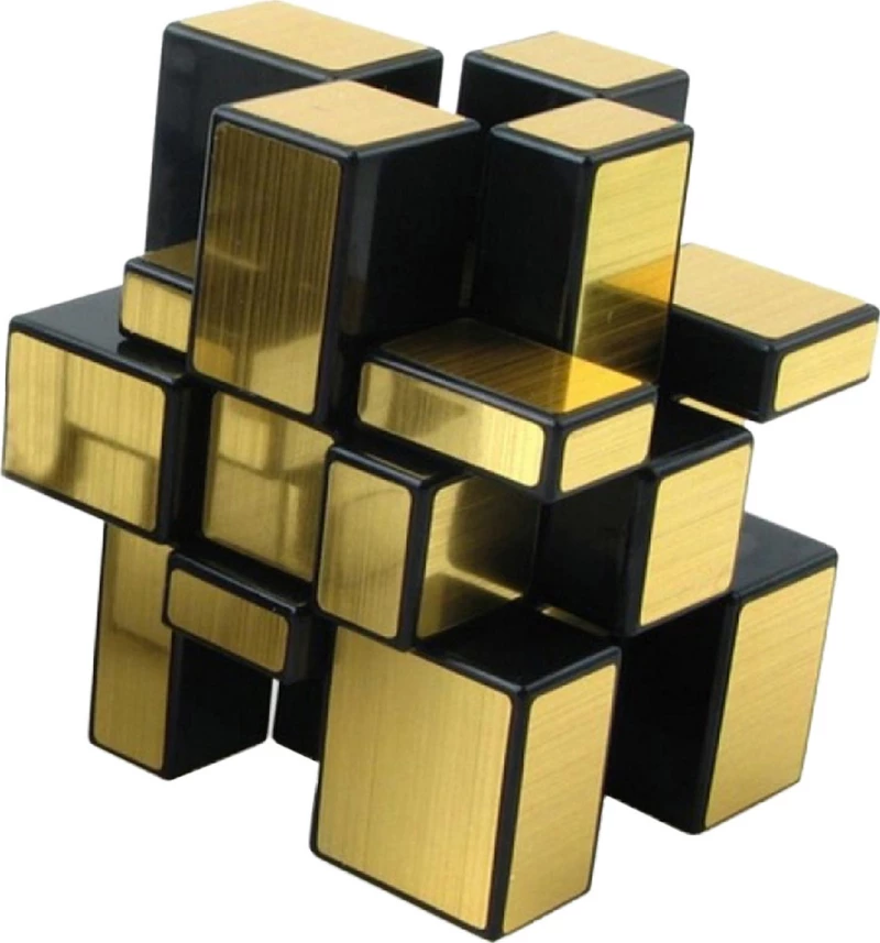 Mirror blocks cube 3x3 gold