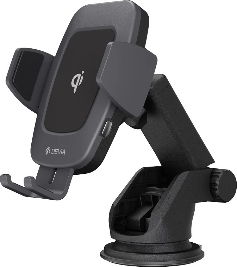 Devia Βάση Κινητού Αυτοκινήτου Navigation Wireless Charge Mount με Ρυθμιζόμενο Βραχίονα και Ασύρματη Φόρτιση