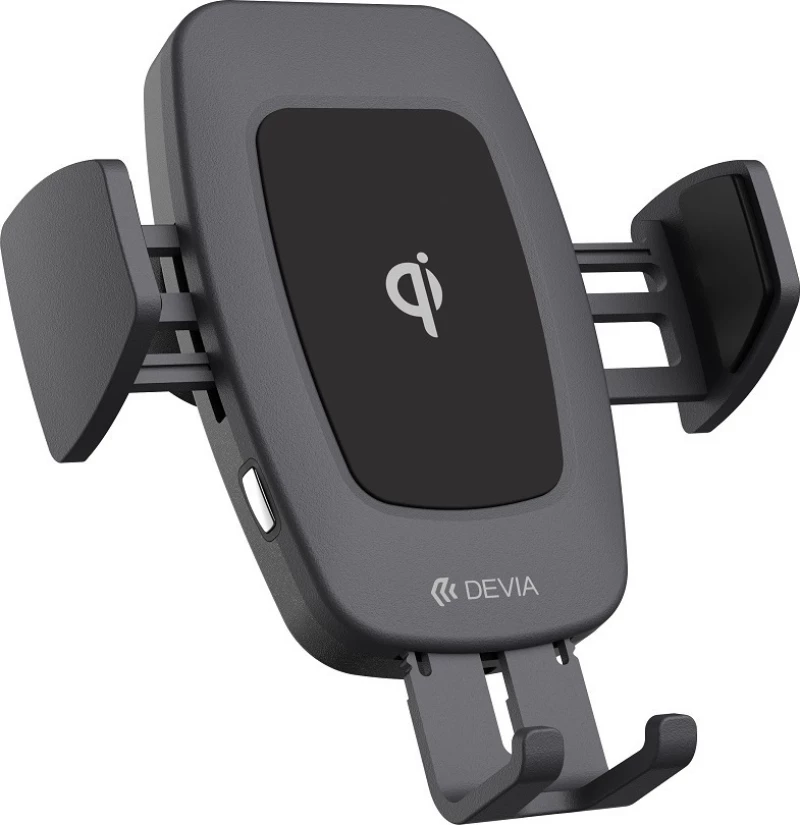 Devia Βάση Κινητού Αυτοκινήτου Navigation Wireless Charge Mount με Ρυθμιζόμενο Βραχίονα και Ασύρματη Φόρτιση