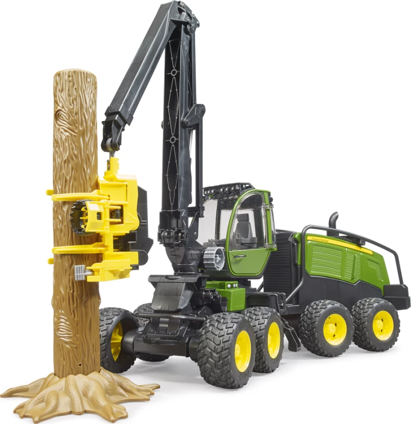 Bruder Δασοκομικό John Deere 1270G με κορμό δέντρου