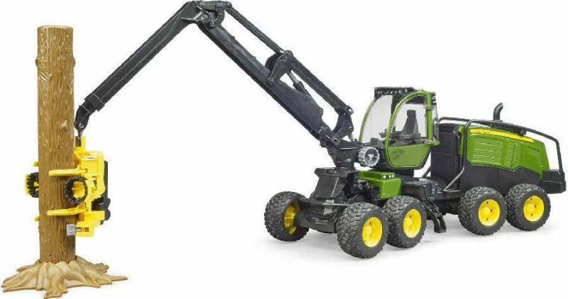 Bruder Δασοκομικό John Deere 1270G με κορμό δέντρου