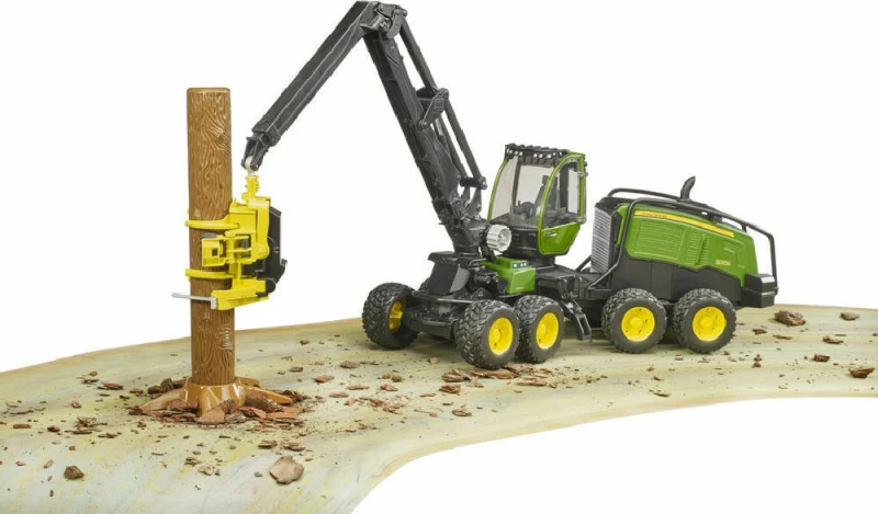 Bruder Δασοκομικό John Deere 1270G με κορμό δέντρου