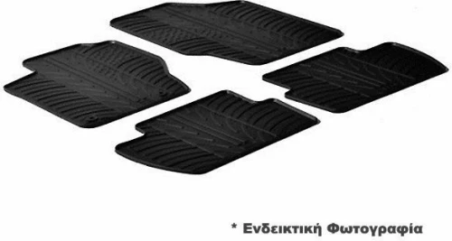 Cik Σετ Πατάκια 4τμχ από Λάστιχο για Kia Ceed 2018+