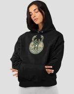 Milwaukee Bucks W Hoodie (Replica) - BLACK