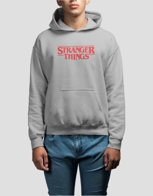 Stranger Things Hoodie - GREY MELANGE