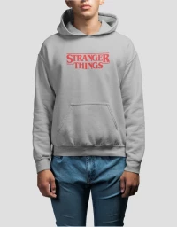 Stranger Things Hoodie - GREY MELANGE