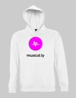 musical.ly hoodie - BLACK