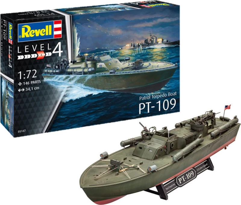 Revell 05147 Ships Series Patrol Torpedo Boat PT-109 1:72 - Level 4
