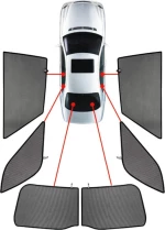 CarShades Πλαϊνά Σκίαστρα Σετ Citroen C3 2010+ 5D 6τμχ