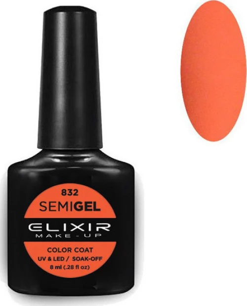 Elixir Semi Gel 832 Red Orange 8ml
