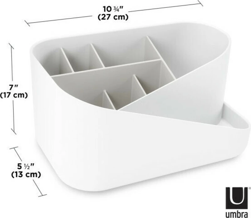 Organizer Καλλυντικών Και Αξεσουάρ Glam 1016977-910 White-Grey Umbra Ακρυλικό