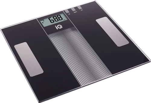 Ζυγαριά Μπάνιου Iq Sc-742 Με Ηλεκτρονικό Λιπομετρητή Σε Μαύρο Χρώμα