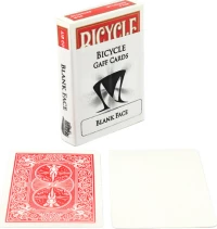 Bicycle Blank Face Red Back
