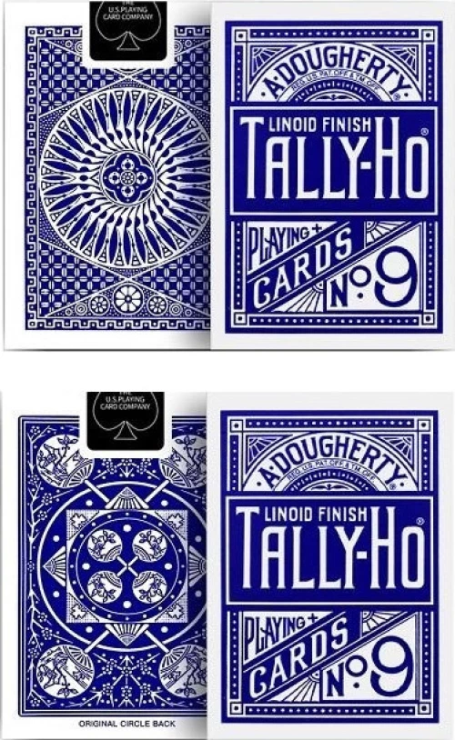 Tally-Ho Τράπουλα Μονή Half Fan/Circle Blue Standard Blue