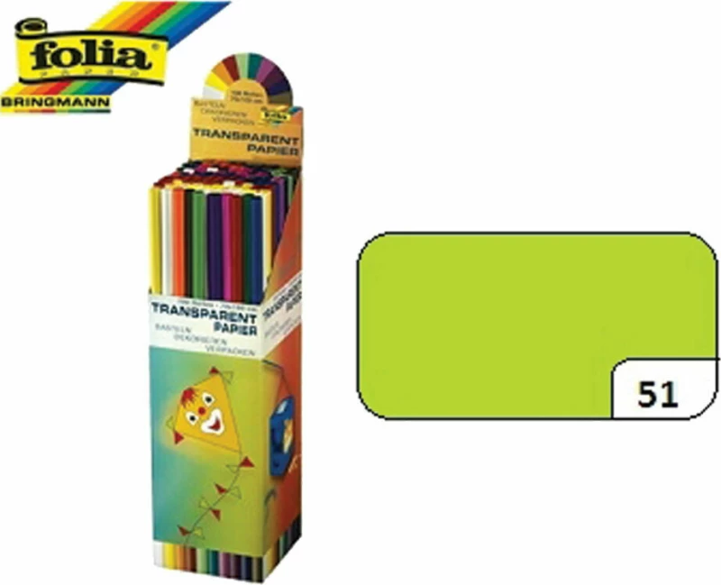Folia 830.881 χαρτί χαρταετού 70x100 cm λαχανί