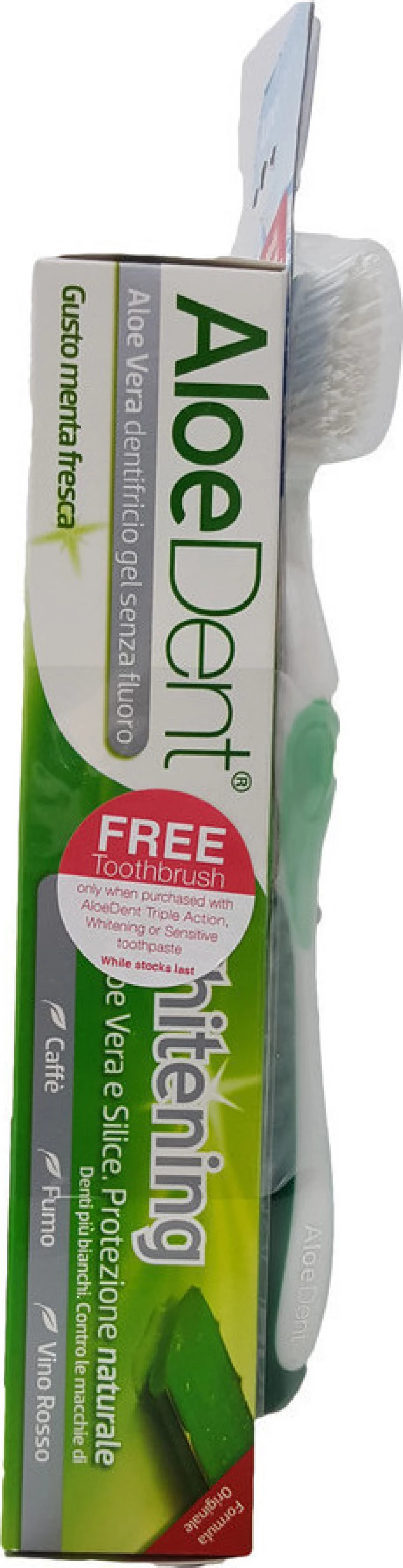 Optima Naturals Aloe Dent Whitening 100ml + Toothbrush