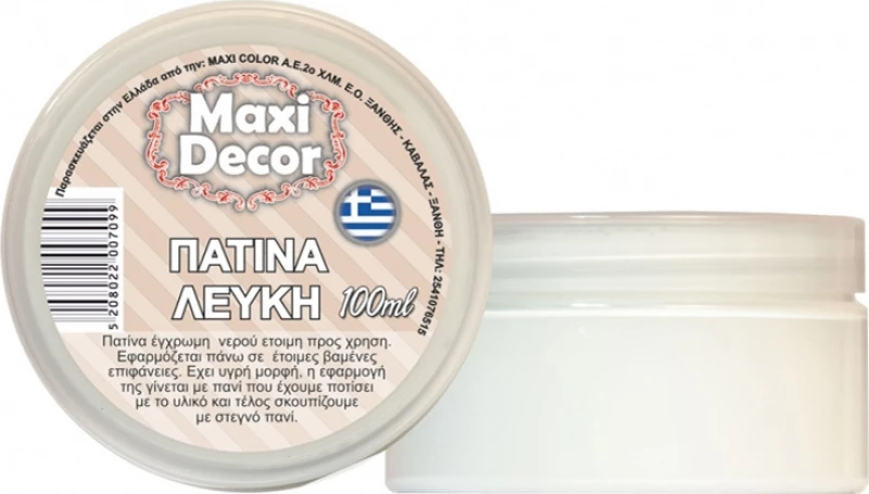 Maxi Decor Λευκή Πατίνα Νερού 100ml