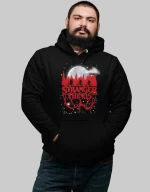 Stranger Things Upside Down Hoodie - BLACK