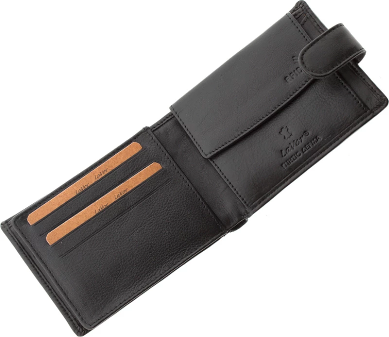 Ανδρικό Δερμάτινο Πορτοφόλι Lavor 1-3420 Black