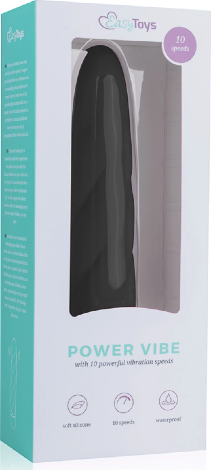 Easytoys Power Vibe Twisted 19cm Black