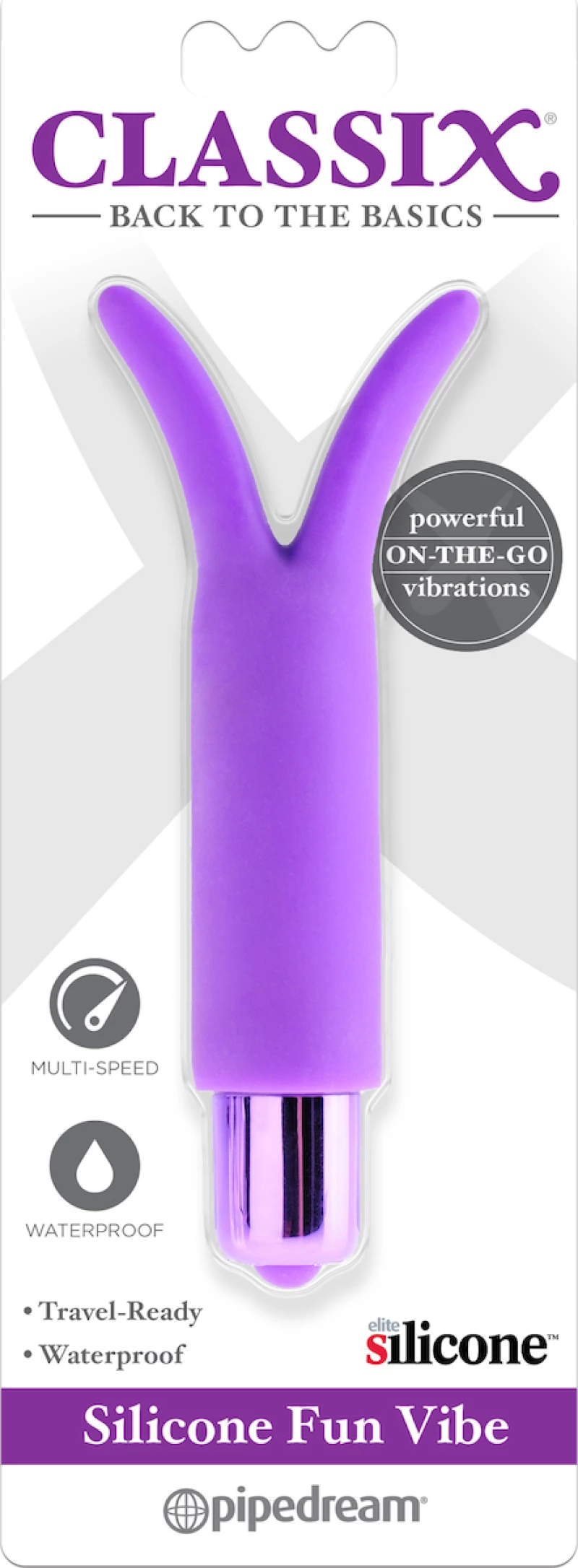 Pipedream Classix Silicone Fun Vibe Purple