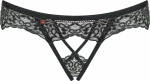 Obsessive Meshlove Lacy Crotchless Panties Black