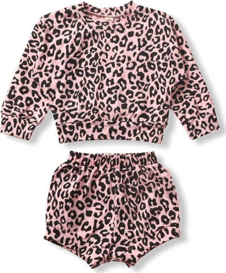 Baby Girl Animal Print Set - Pink