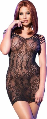 Chilirose Black Seamless Minidress