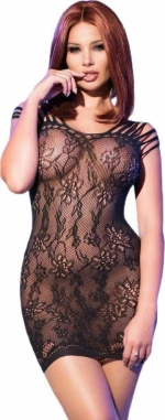 Chilirose Black Seamless Minidress