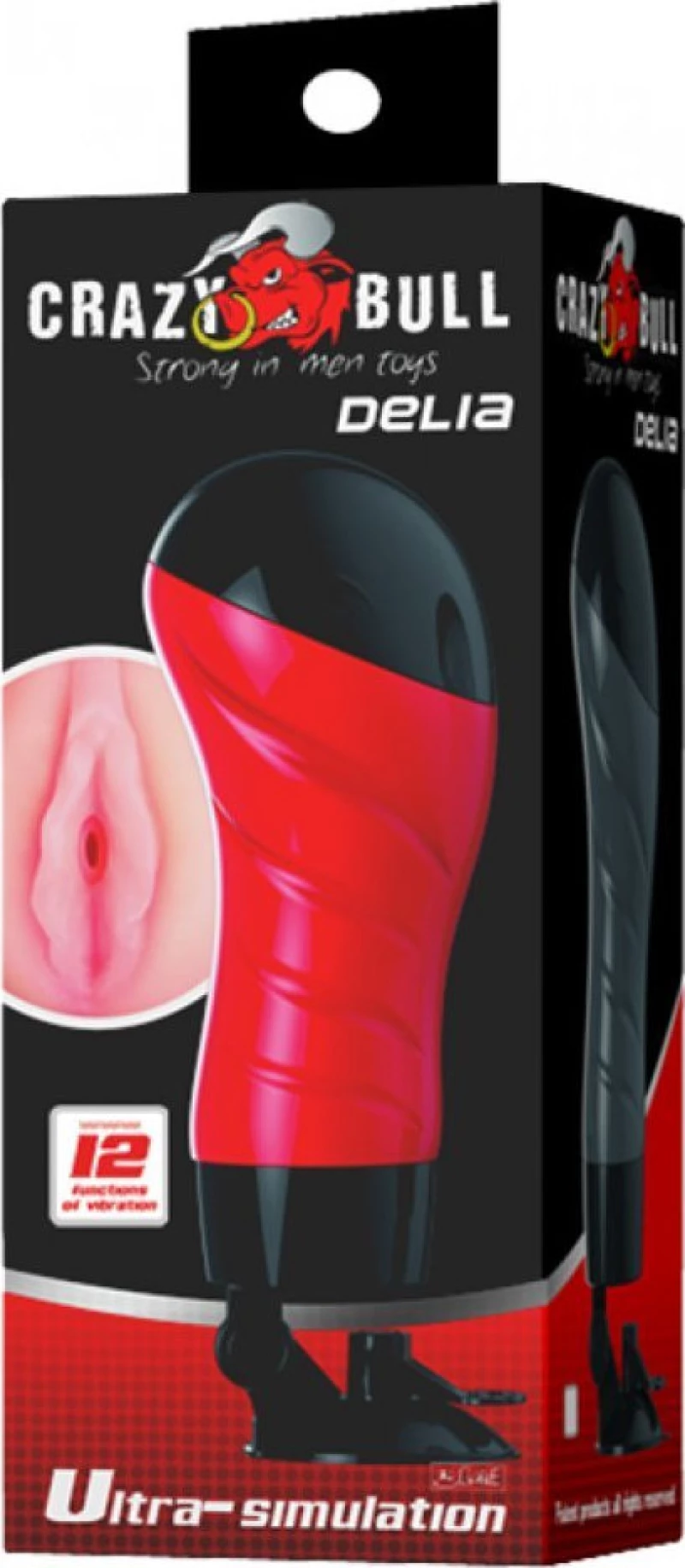 Baile Delia Pussy 9cm Red