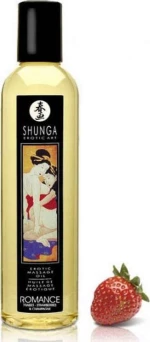 Shunga Erotic Art Erotic Massage Oil Romance Sparkling Strawberry Wine 250ml