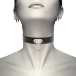 Coquette Hand Crafted Choker Fetish Black