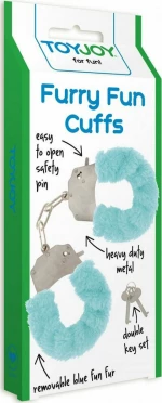ToyJoy Furry Fun Cuffs Aqua