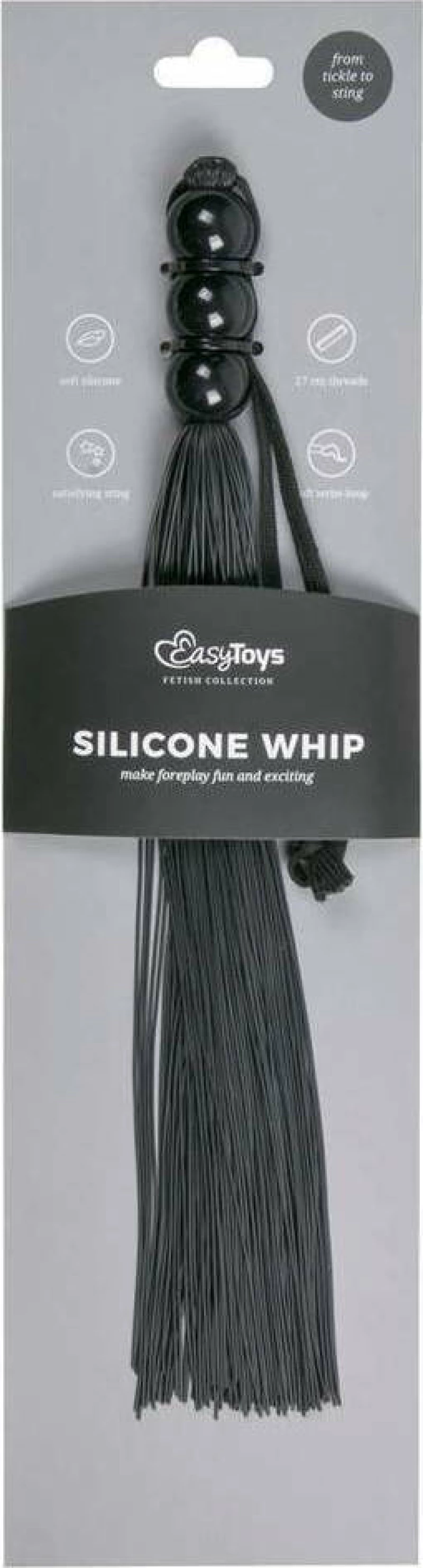 Easytoys Silicone Whip Black