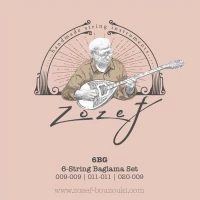 Zozef 6-String Baglama Set 6BG 2x.009,2x.011,.020,.009