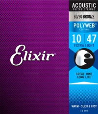 Elixir 11000 Polyweb Bronze Ακουστικής Κιθάρας 10-47