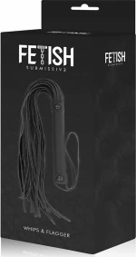 Fetish Submissive Flogger Vegan Leather 28cm