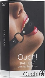 Shots Ouch Gag Ball Black