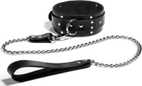 BDSM Περιλαίμιο με λουρί από δέρμα
