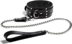 BDSM Περιλαίμιο με λουρί από δέρμα