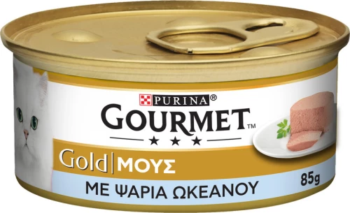 Purina Gourmet Gold Mousse Ψάρια 85gr
