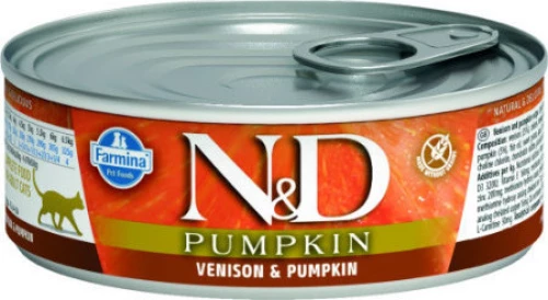 N&D Pumpkin Ελάφι/Κολοκύθα 80gr 12τμχ