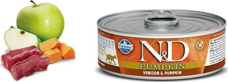 N&D Pumpkin Ελάφι/Κολοκύθα 80gr 12τμχ