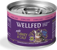Wellfed Sterilised Γαλοπούλα / Μοσχάρι Πατέ 200gr