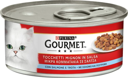 Purina Gourmet Πέστροφα / Σολομός 195gr 6τμχ