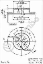 Brembo 09 3095 20 Δισκοι Φρενων SUZ-WAGON-R-1-0-1-2
