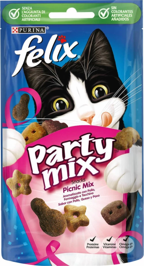 Purina Felix Party Mix Picnic με Κοτόπουλο & Γαλοπούλα 60gr